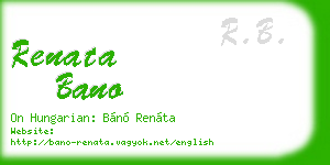renata bano business card